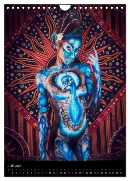 Produktbild: Klangk&ouml;rper - Bodypainting Adventures (Wandkalender 2027 DIN A4 hoch), CALVENDO Monatskalender