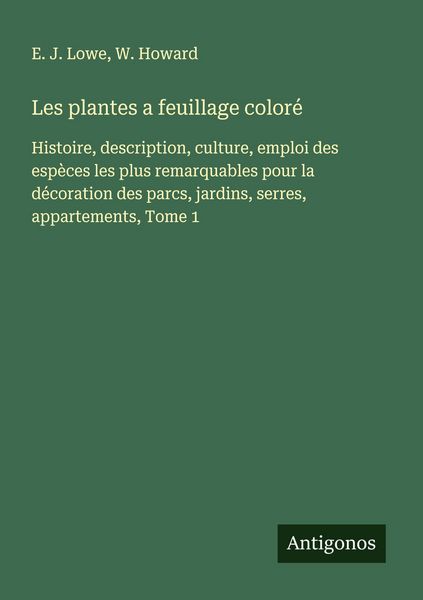 Produktbild: Les plantes a feuillage color&eacute;