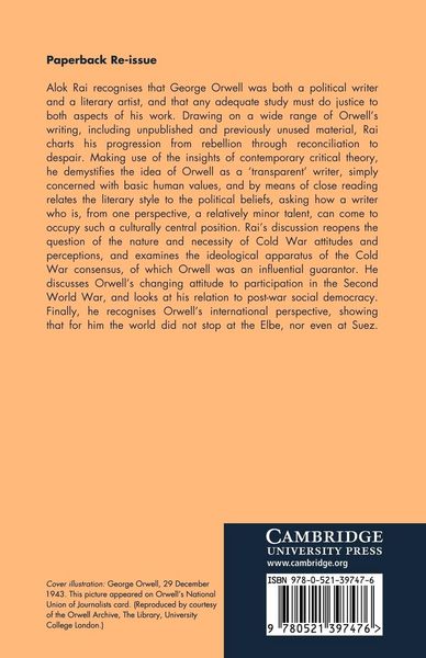 Produktbild: Orwell and the Politics of Despair