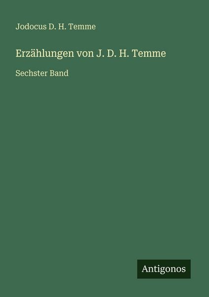 Produktbild: Erz&auml;hlungen von J. D. H. Temme