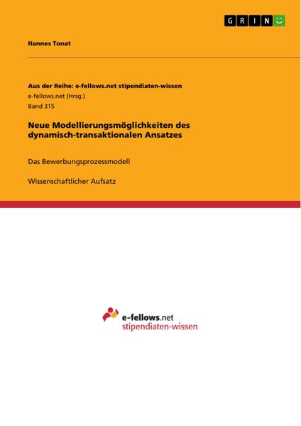 Produktbild: Neue Modellierungsm&ouml;glichkeiten des dynamisch-transaktionalen Ansatzes