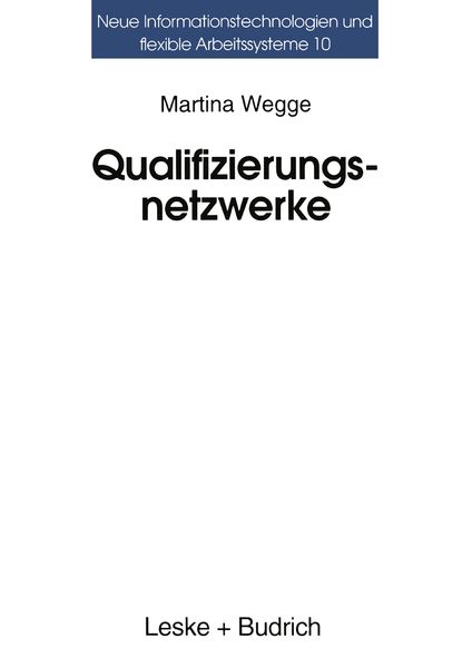 Produktbild: Qualifizierungsnetzwerke &mdash; Netze oder lose F&auml;den?