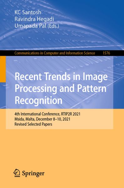 Produktbild: Recent Trends in Image Processing and Pattern Recognition