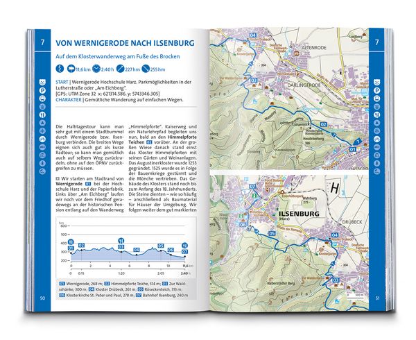 Produktbild: KOMPASS Wanderf&uuml;hrer Harz, 60 Touren mit Extra-Tourenkarte