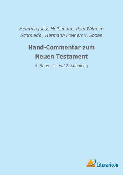 Produktbild: Hand-Commentar zum Neuen Testament