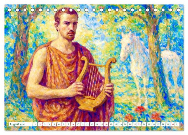 Produktbild: Rainer Maria Rilke. Sein Leben, seine Werke (Tischkalender 2026 DIN A5 quer), CALVENDO Monatskalender