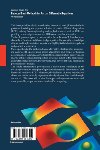 Produktbild: Reduced Basis Methods for Partial Differential Equations