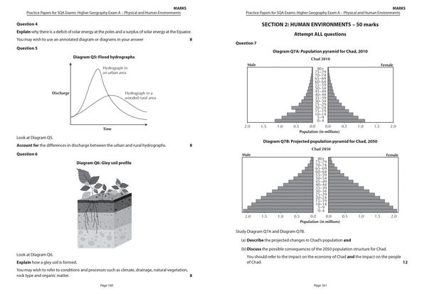 Produktbild: Complete Revision and Practice Sqa Exams - Higher Geography Complete Revision and Practice