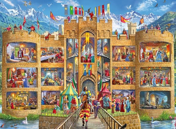 Produktbild: Puzzle Ravensburger Blick in die Ritterburg XXL 150 Teile