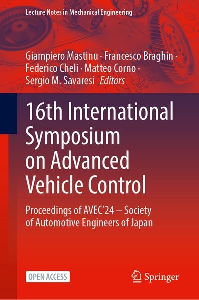 Produktbild: 16th International Symposium on Advanced Vehicle Control