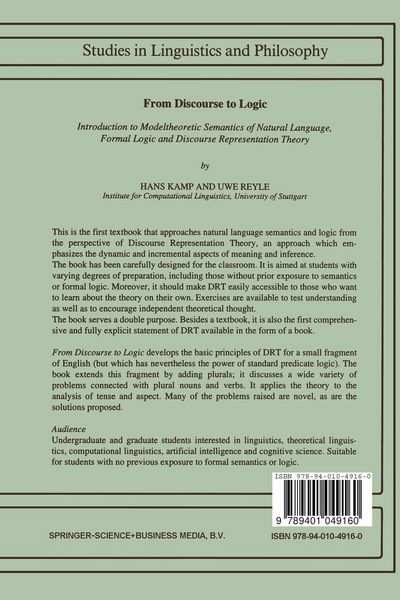 Produktbild: From Discourse to Logic