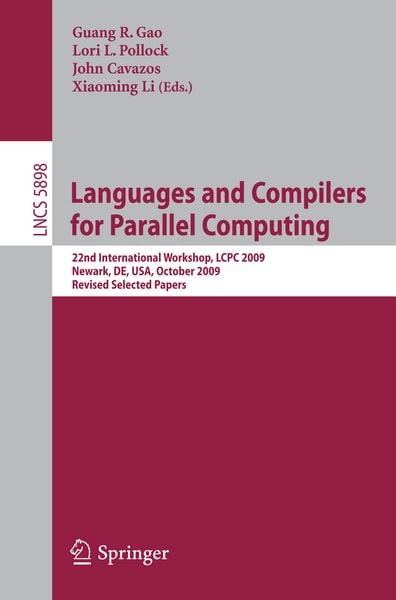 Produktbild: Languages and Compilers for Parallel Computing