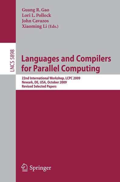 Produktbild: Languages and Compilers for Parallel Computing