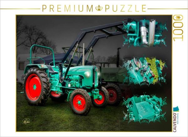 CALVENDO Puzzle Oldtimer Traktor Kramer | 1000 Teile Lege-Größe 64x48cm Foto-Puzzle für glückliche Stunden, Sonstige von , Calvendo Puzzle,