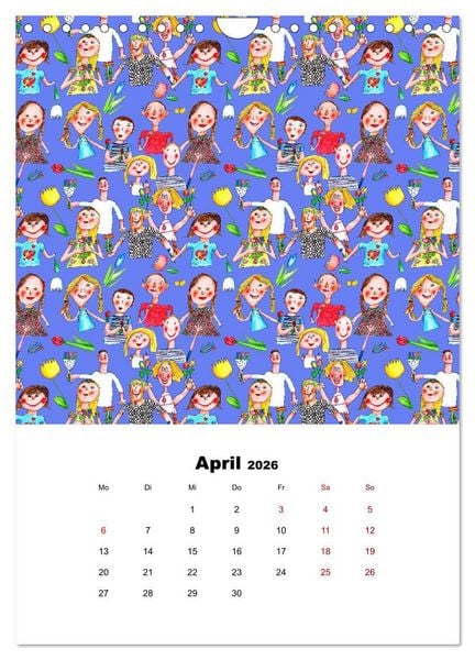 Produktbild: MUSTERMACKE (Wandkalender 2026 DIN A4 hoch), CALVENDO Monatskalender