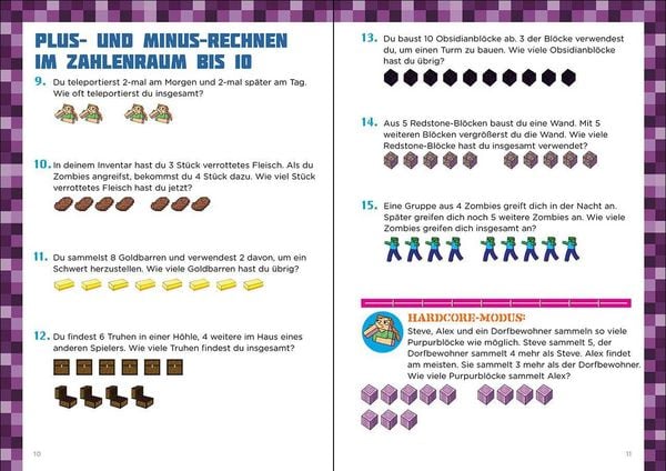 Produktbild: Mathe f&uuml;r Minecrafter - Mein extrastarkes &Uuml;bungsbuch