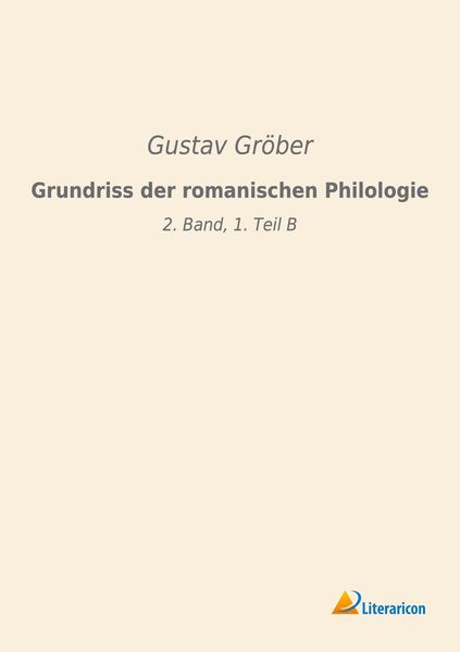 Produktbild: Grundriss der romanischen Philologie