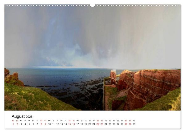 Produktbild: Mitreisekalender 2026 Helgoland (Wandkalender 2026 DIN A2 quer), CALVENDO Monatskalender