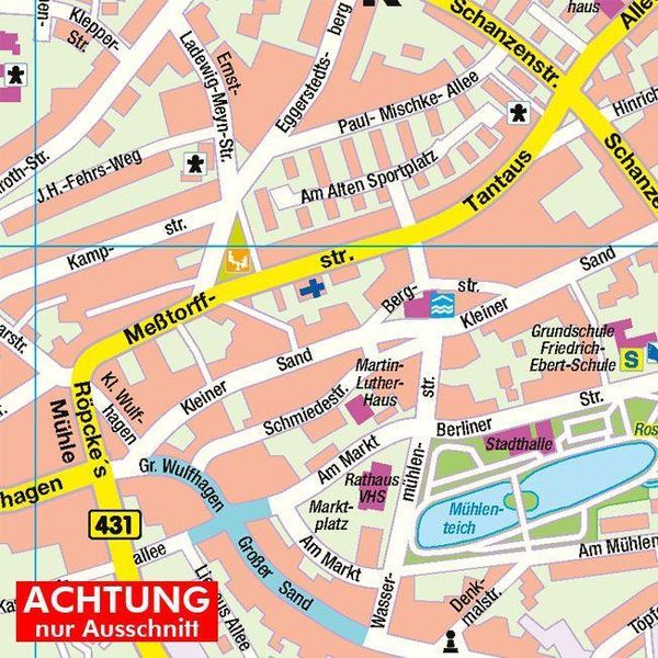Produktbild: HARTMANN-PLAN Tornesch, Uetersen und Amt Geest und Marsch S&uuml;dholstein 1:23.000, Stadtplan und Amtsplan