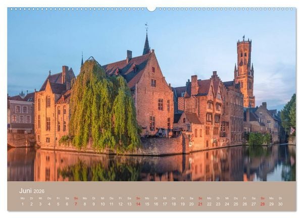 Produktbild: Br&uuml;gge und Gent, eine Fotoreise durch die zwei Perlen Flanderns. (hochwertiger Premium Wandkalender 2026 DIN A2 quer), Kunstdruck in Hochglanz