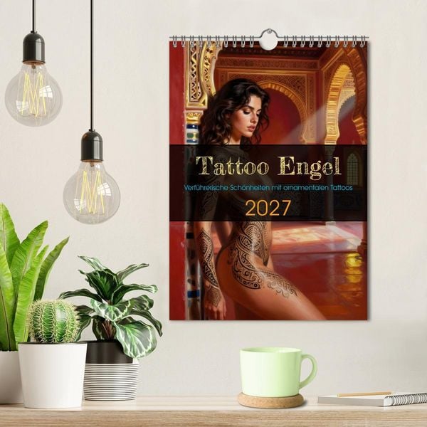 Produktbild: Tattoo Engel (Wandkalender 2027 DIN A4 hoch), CALVENDO Monatskalender