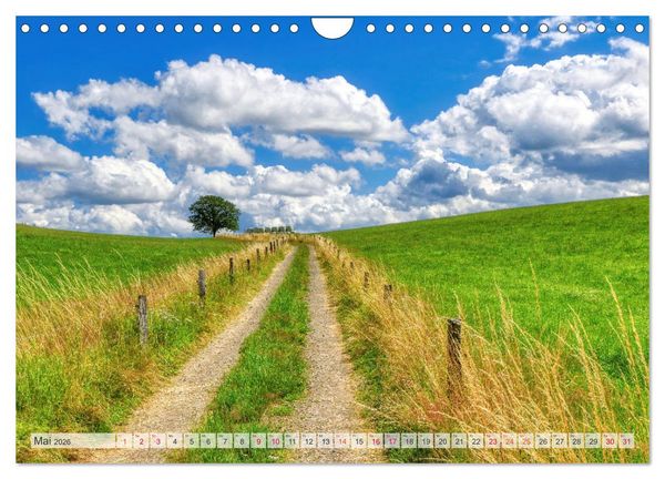 Produktbild: Idyllische Wanderwege im Bergischen Land (Wandkalender 2026 DIN A4 quer), CALVENDO Monatskalender