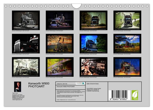 Produktbild: Kenworth W900 PHOTOART (Wandkalender 2026 DIN A4 quer), CALVENDO Monatskalender