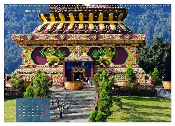 Produktbild: Sikkim &ndash; Buddhistisches Kleinod im Himalaya (hochwertiger Premium Wandkalender 2027 DIN A2 quer), Kunstdruck in Hochglanz