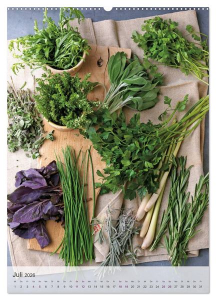 Produktbild: TEUBNER VEGETARISCH (Wandkalender 2026 DIN A2 hoch), CALVENDO Monatskalender