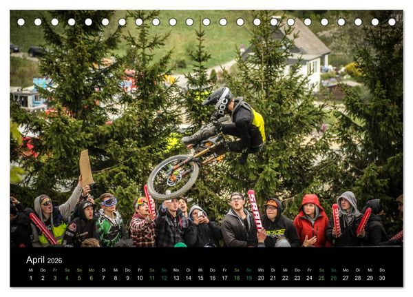 Produktbild: Downhill Racing 2026 (Tischkalender 2026 DIN A5 quer), CALVENDO Monatskalender
