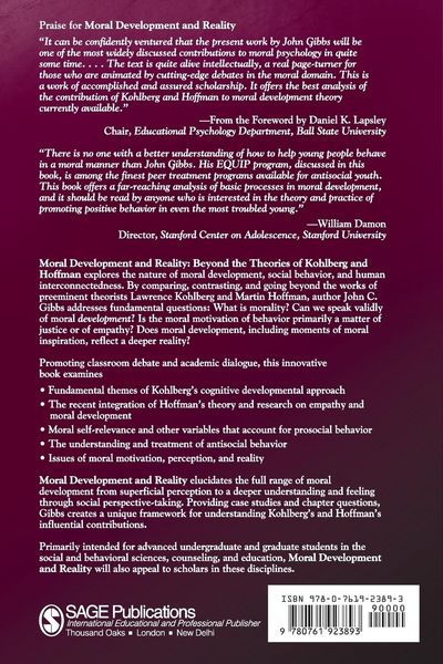 Produktbild: Moral Development and Reality