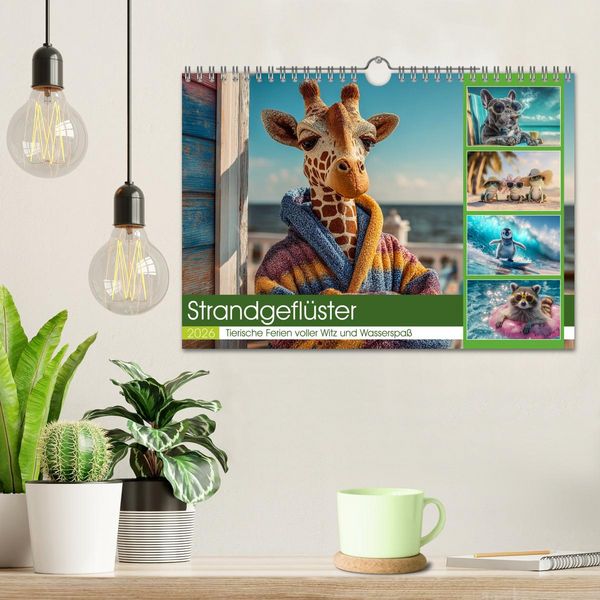 Produktbild: Strandgefl&uuml;ster (Wandkalender 2026 DIN A4 quer), CALVENDO Monatskalender