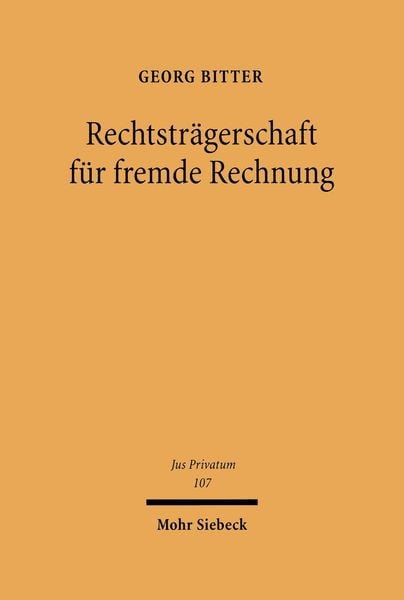 Produktbild: Rechtstr&auml;gerschaft f&uuml;r fremde Rechnung