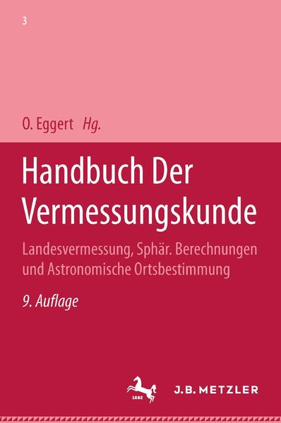 Produktbild: Handbuch der Vermessungskunde