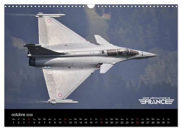 Produktbild: G&eacute;nie a&eacute;ronautique de France (Calendrier mural 2026 DIN A3 vertical), CALVENDO calendrier mensuel