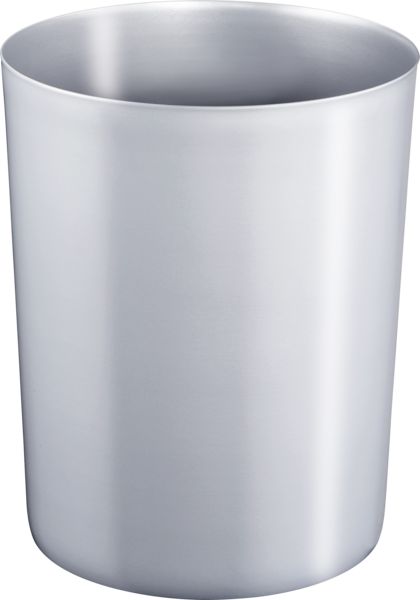 Produktbild: ZWINGO Sicherheitspapierkorb Kunststoff mit Aluminium-Einsatz, silber