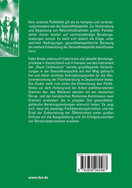 Produktbild: Gesundheitspolitik und Politikberatung