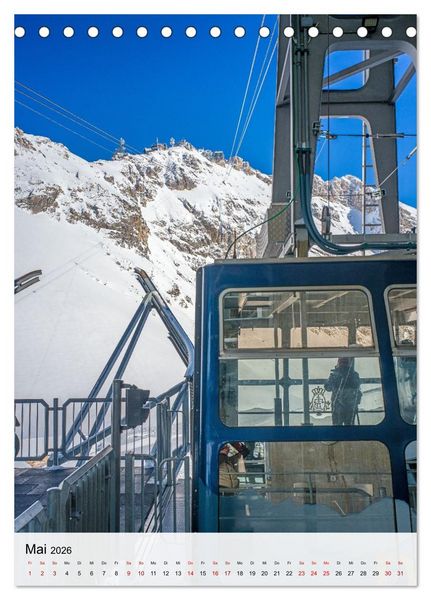 Produktbild: Garmisch-Partenkirchen und die faszinierende Bergwelt der Alpen (Tischkalender 2026 DIN A5 hoch), CALVENDO Monatskalender