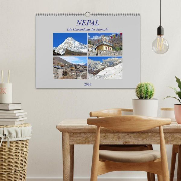 Produktbild: NEPAL, die Umrundung des Manaslu (Wandkalender 2026 DIN A3 quer), CALVENDO Monatskalender