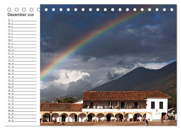 Produktbild: Kolumbien Impressionen (Tischkalender 2026 DIN A5 quer), CALVENDO Monatskalender