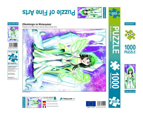 Produktbild: CALVENDO Puzzle Elfenk&ouml;nigin im Winterpalast | 1000 Teile Lege-Gr&ouml;&szlig;e 64x48cm Foto-Puzzle f&uuml;r gl&uuml;ckliche Stunden