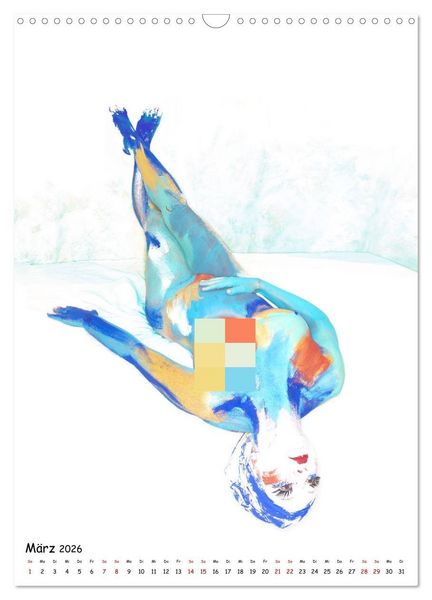 Produktbild: MEL Bodypainting von fru.ch (Wandkalender 2026 DIN A3 hoch), CALVENDO Monatskalender