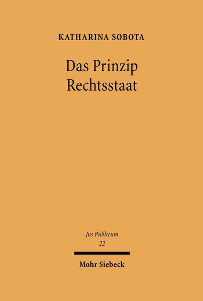 Produktbild: Das Prinzip Rechtsstaat