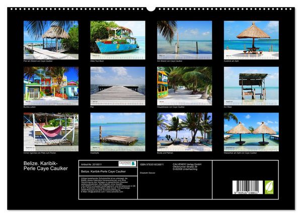 Produktbild: Belize. Karibik-Perle Caye Caulker (hochwertiger Premium Wandkalender 2026 DIN A2 quer), Kunstdruck in Hochglanz