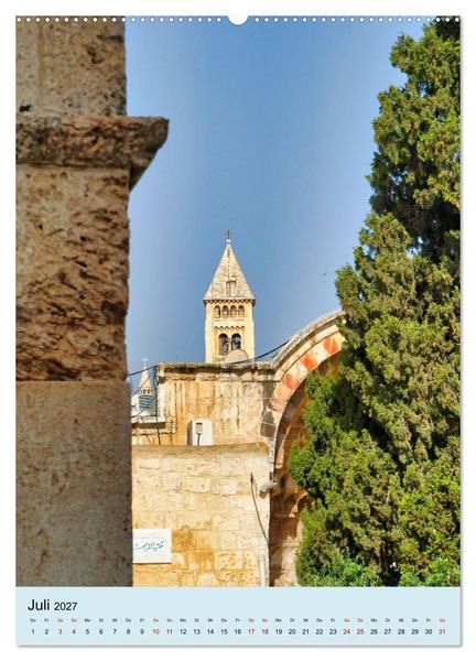 Produktbild: Evangelische Erl&ouml;serkirche Jerusalem (hochwertiger Premium Wandkalender 2027 DIN A2 hoch), Kunstdruck in Hochglanz