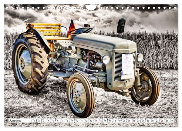 Produktbild: Tractors from past times (Wall Calendar 2026 DIN A4 landscape), CALVENDO 12 Month Wall Calendar