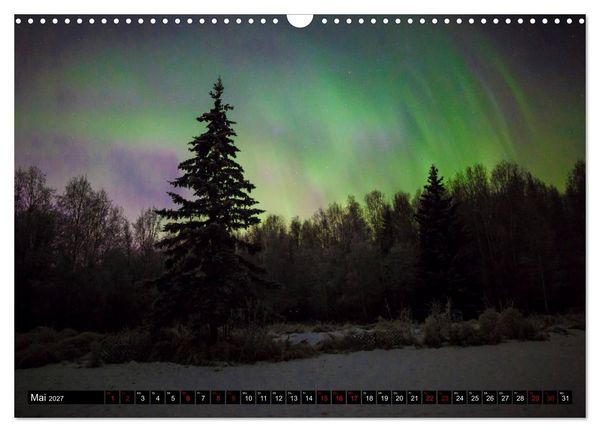 Produktbild: Aurora in Alaska (Wandkalender 2027 DIN A3 quer), CALVENDO Monatskalender