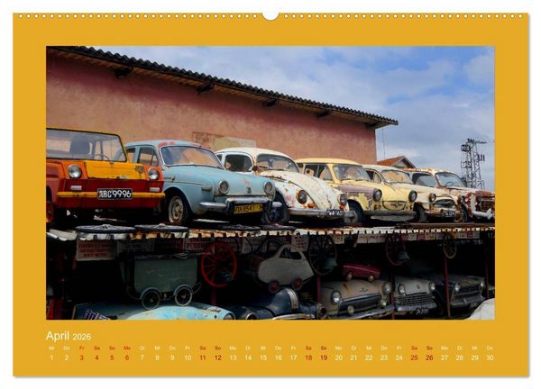 Produktbild: Vergessene Sch&auml;tze - Oldtimer auf Schrottpl&auml;tzen (Wandkalender 2026 DIN A2 quer), CALVENDO Monatskalender