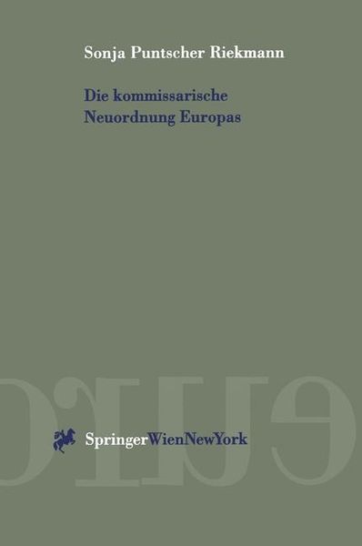Produktbild: Die kommissarische Neuordnung Europas