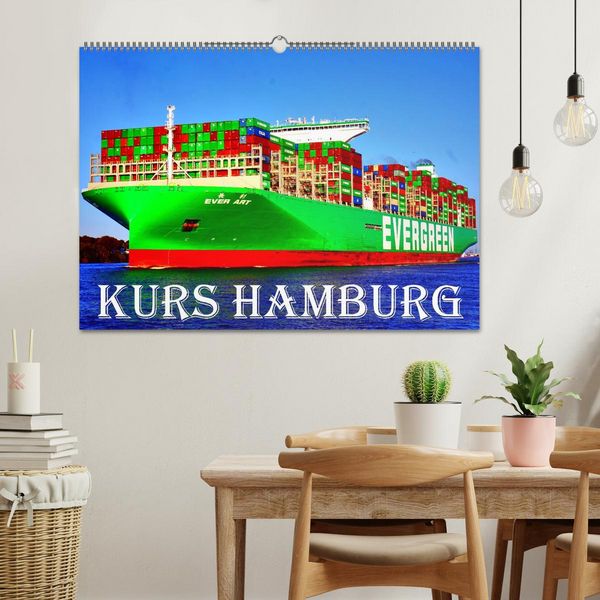 Produktbild: KURS HAMBURG (Wandkalender 2026 DIN A2 quer), CALVENDO Monatskalender